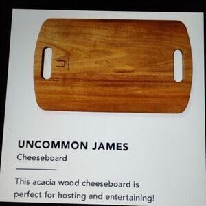 S/O BNIB SEALED Uncommon James ACACIA WOOD Cheeseboard  Charcuterie